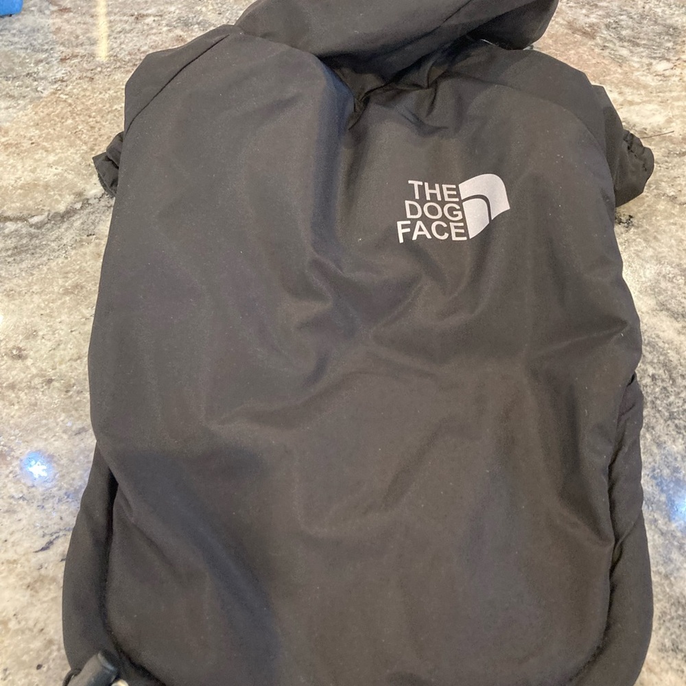 The Dog Face Black Jacket for small dogs